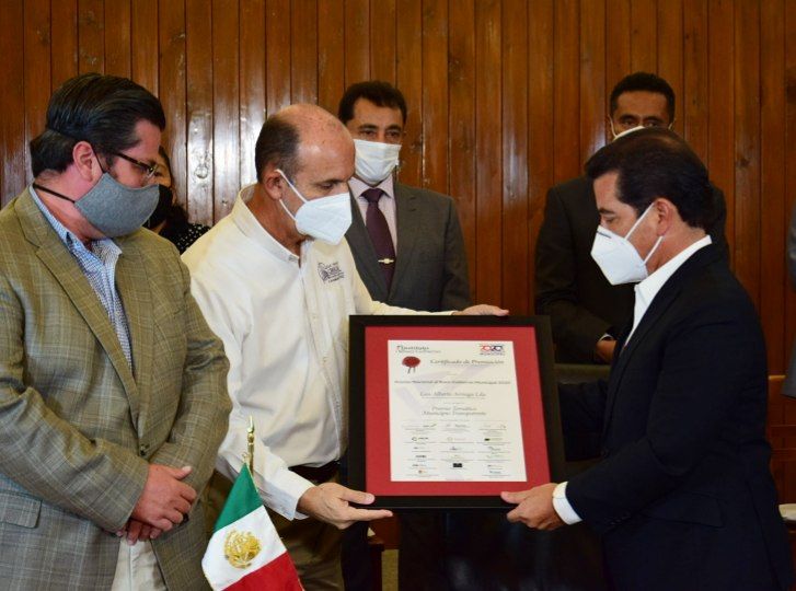 Foto: Cortesía Premia FENAMM a San Pedro Cholula como municipio transparente