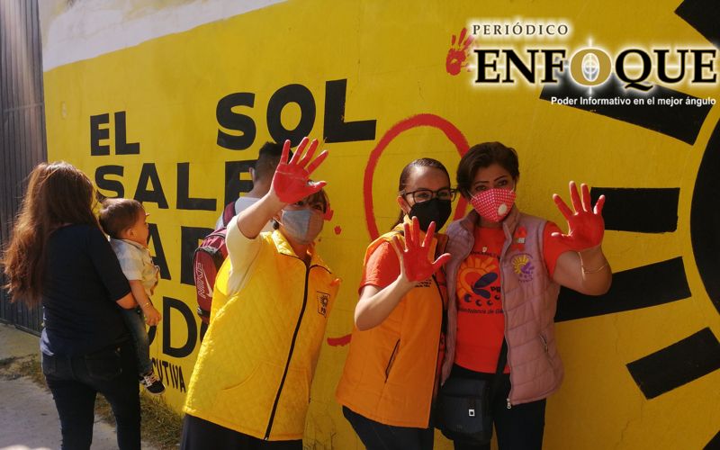 Foto: Cortesía El PRD Puebla se posiciona en contra de la Violencia de Género.