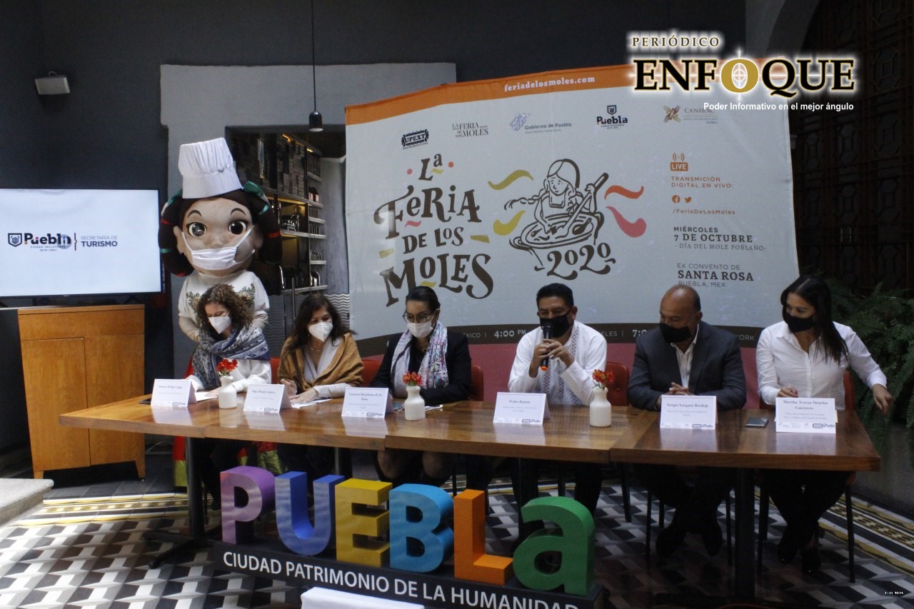 Foto: Cortesía Puebla será sede de la Feria de los Moles 2020