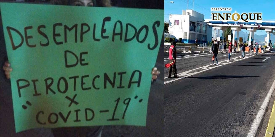 Foto: Cortesía Productores de pirotecnia toman caseta en Ixtacuixtla