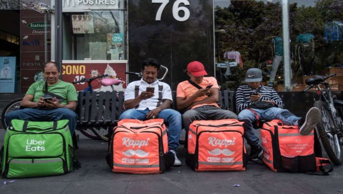 Foto: Cortesía Repartidores Uber, DiDi y Rappi harán paro de labores este 8 de octubre