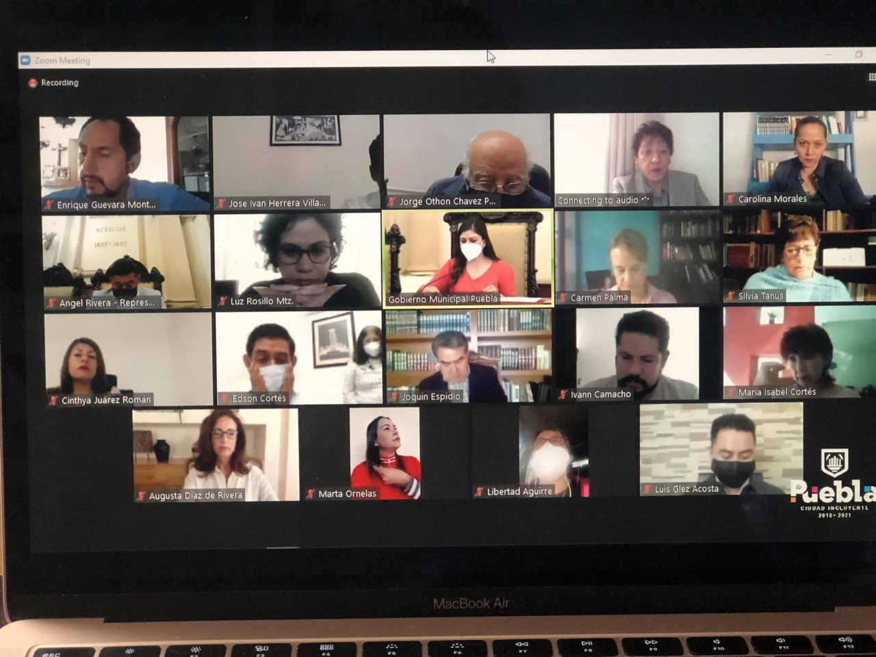 Foto: Cortesía Cabildo de Puebla aprueba protocolo para segundo informe de Rivera Vivanco