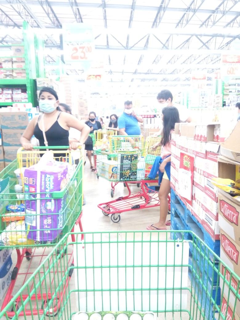 Foto: Cortesía Compras de pánico agotan productos en Quintana Roo, Yucatán y Campeche ante la llegada del huracán 'Delta'