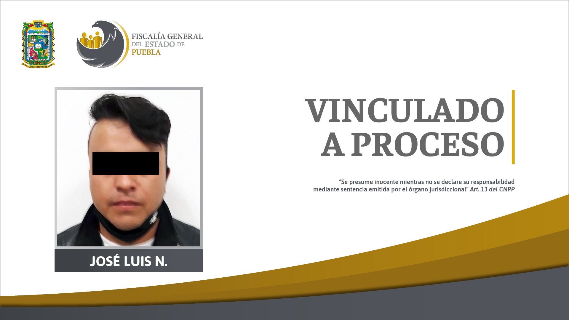 Foto: Cortesía En prisión señalado de golpear e intentar privar de la vida a su pareja