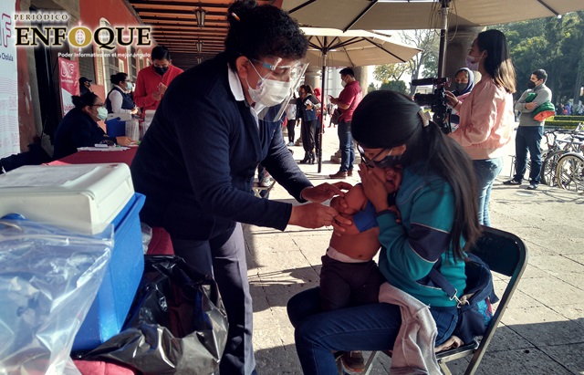 Foto: Omar Sánchez Arranca en San Pedro Cholula Jornada de Vacunación con mil dosis a cholultecas