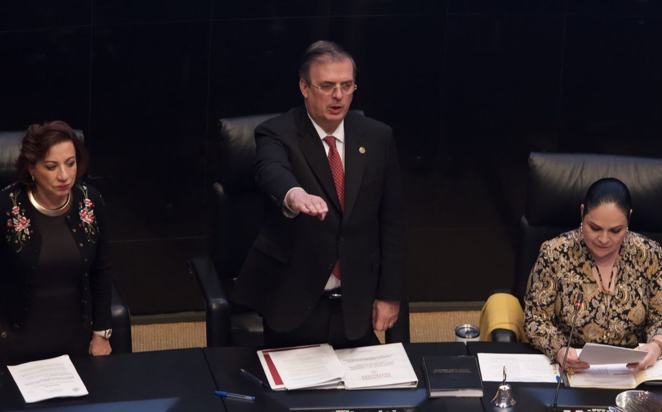 Foto: Cortesía Protestas en el Senado provocan cancelación de comparecencia de Ebrard