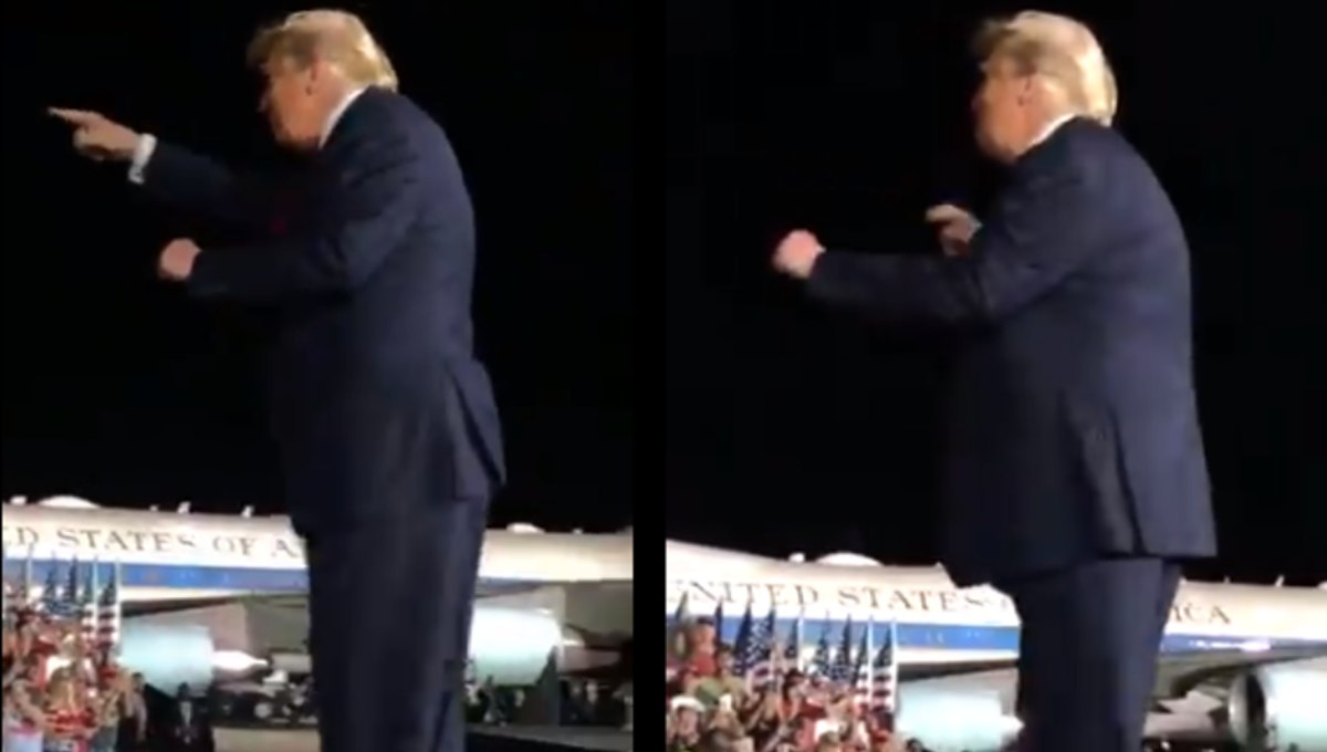 Foto: Cortesía Tras vencer al covid, Donald Trump baila YMCA durante un mitin (Video)