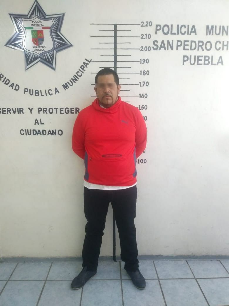 Foto: Cortesía Oportuna intervención policiaca en San Pedro Cholula permite aseguramiento de 3 presuntos integrantes de la banda de “Los Mostaza”