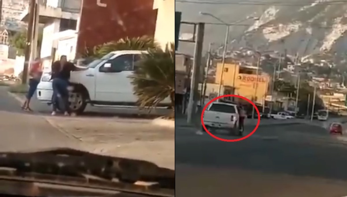 Foto: Cortesía Mujer descubre a su pareja con su amante y lo persigue fuera del motel (Video)