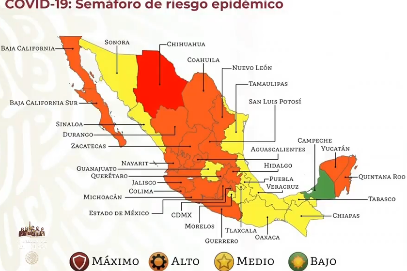 Foto: Cortesía Durango, Coahuila y Nuevo León, a un 'pelito' de pasar al color rojo de semáforo COVID