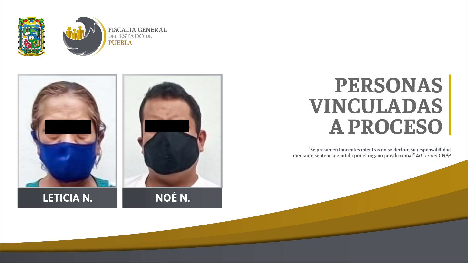 Foto: Cortesía Prisión contra abuela y tío de niña víctima de diversos delitos
