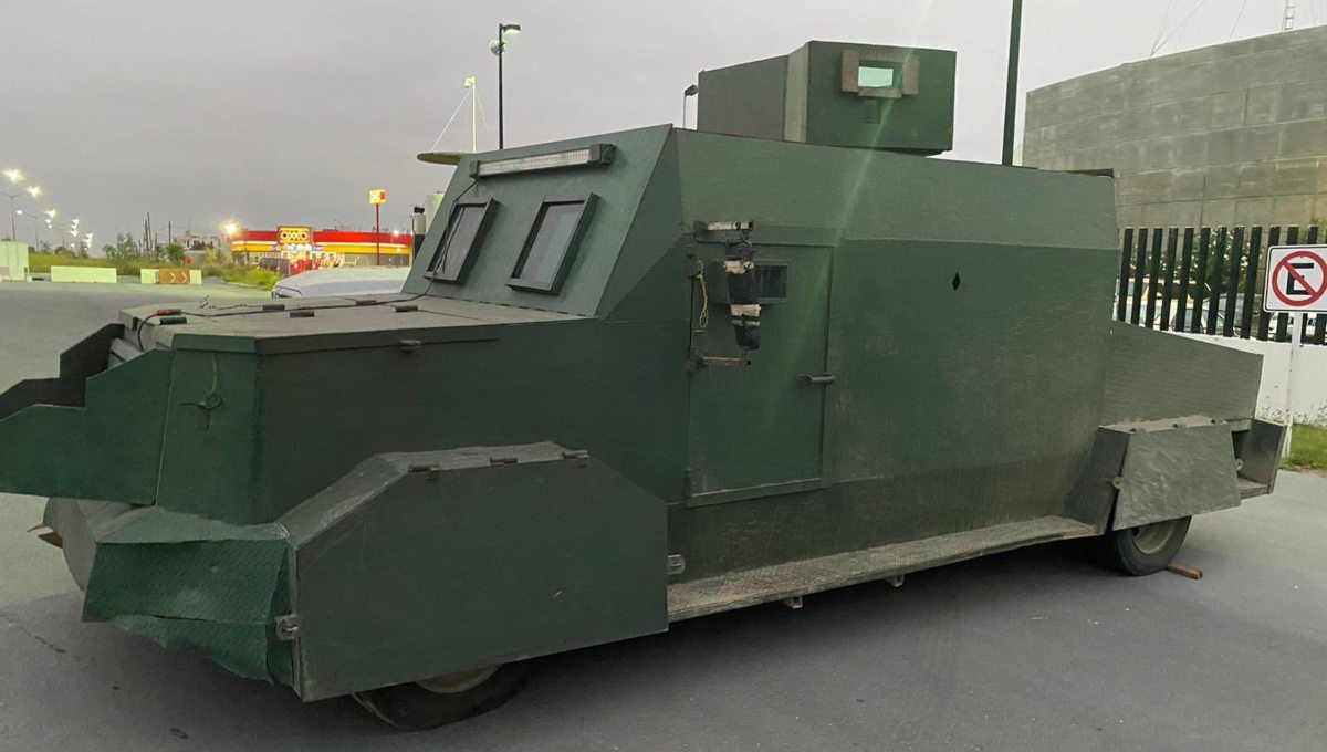 Foto: Cortesía Autoridades decomisan “monstruos” blindados al narco en Tamaulipas