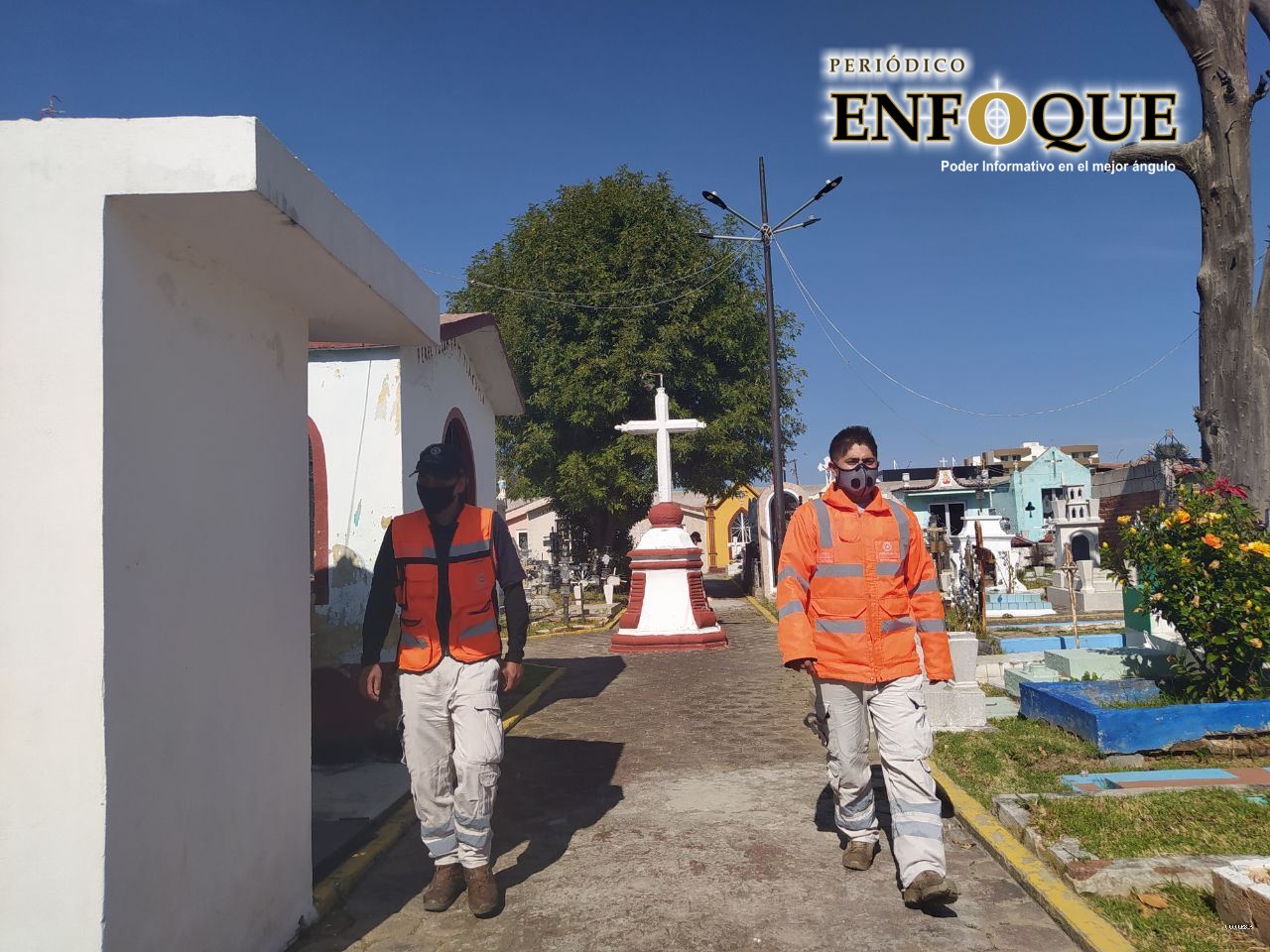 Foto: Cortesía Permitirán a dos familiares por difunto acceso en panteones de San Pedro Cholula durante Día de Muertos
