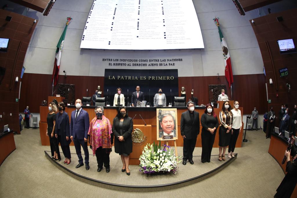 Foto: Cortesía Rinden homenaje en el Senado a Joel Molina Ramírez