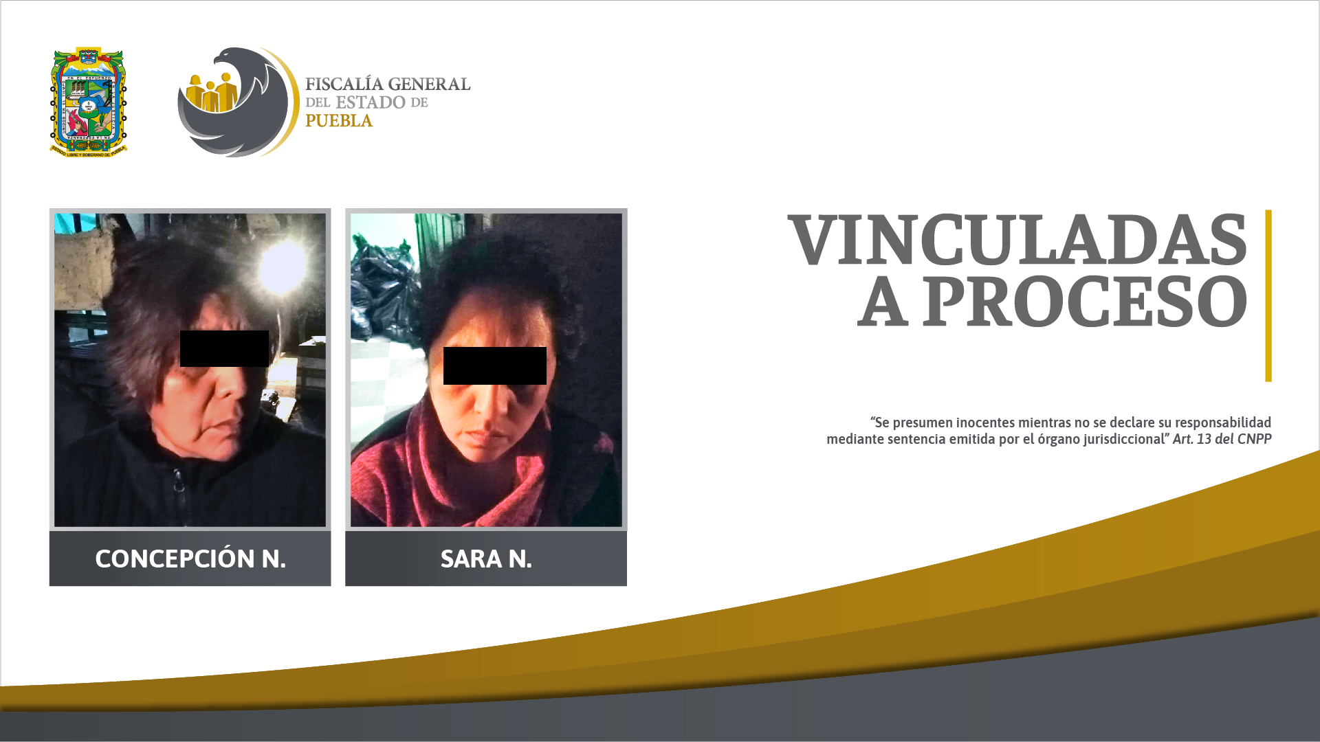 Foto: Cortesía FGE cateó dos inmuebles en Atlixco y aseguró a madre e hija