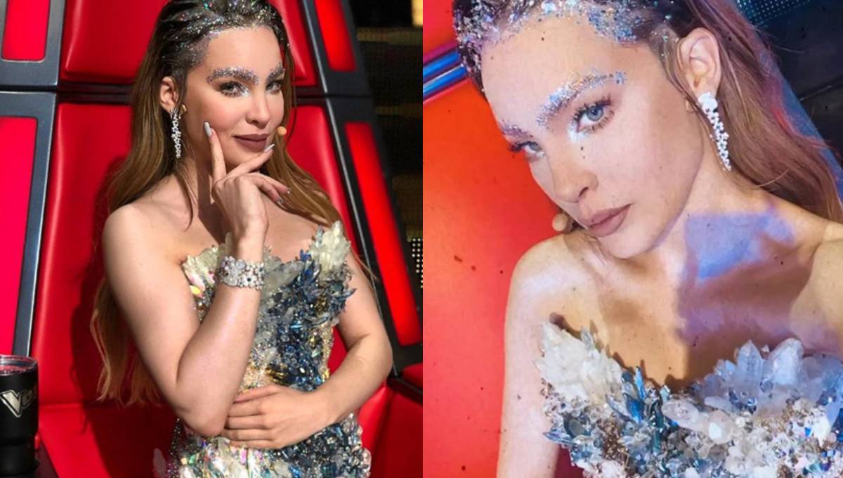 Foto: Cortesía Como toda una reina de hielo, Belinda arrasa en la final de La Voz al estilo Frozen