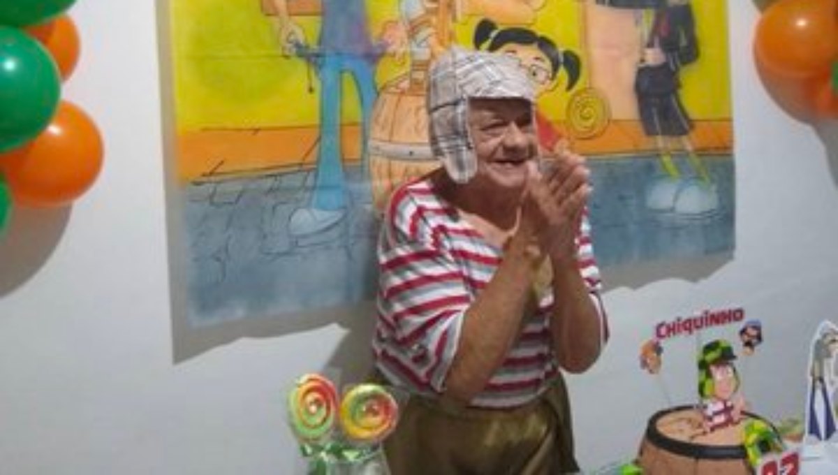 Foto: Cortesía Cumplen el sueño de un abuelito al organizarle fiesta temática del “Chavo del 8”