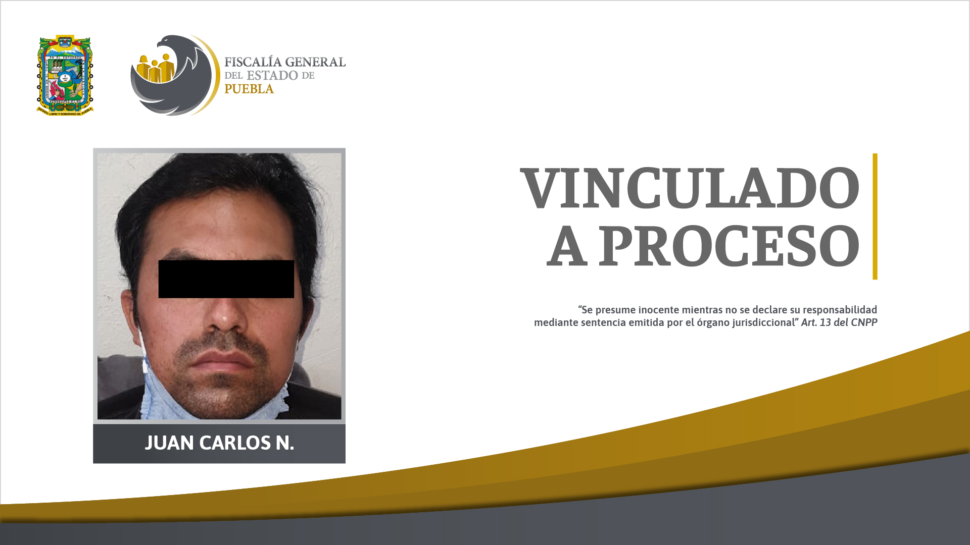 Foto: Cortesía Prisión contra presunto responsable de violación en agravio de su hija