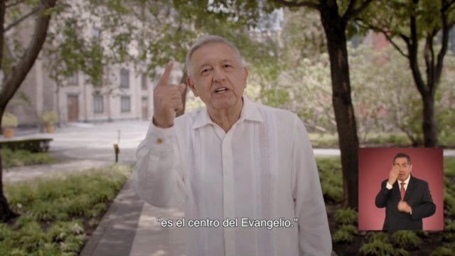 Foto: Cortesía El Tribunal Electoral ratifica cancelación de spot de AMLO por mencionar al Papa