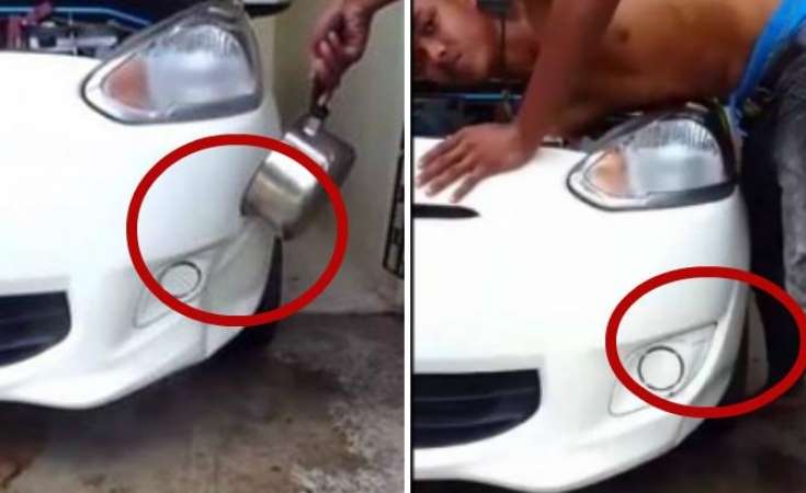 Foto: Cortesía El truco casero para sacar un golpe de tu coche