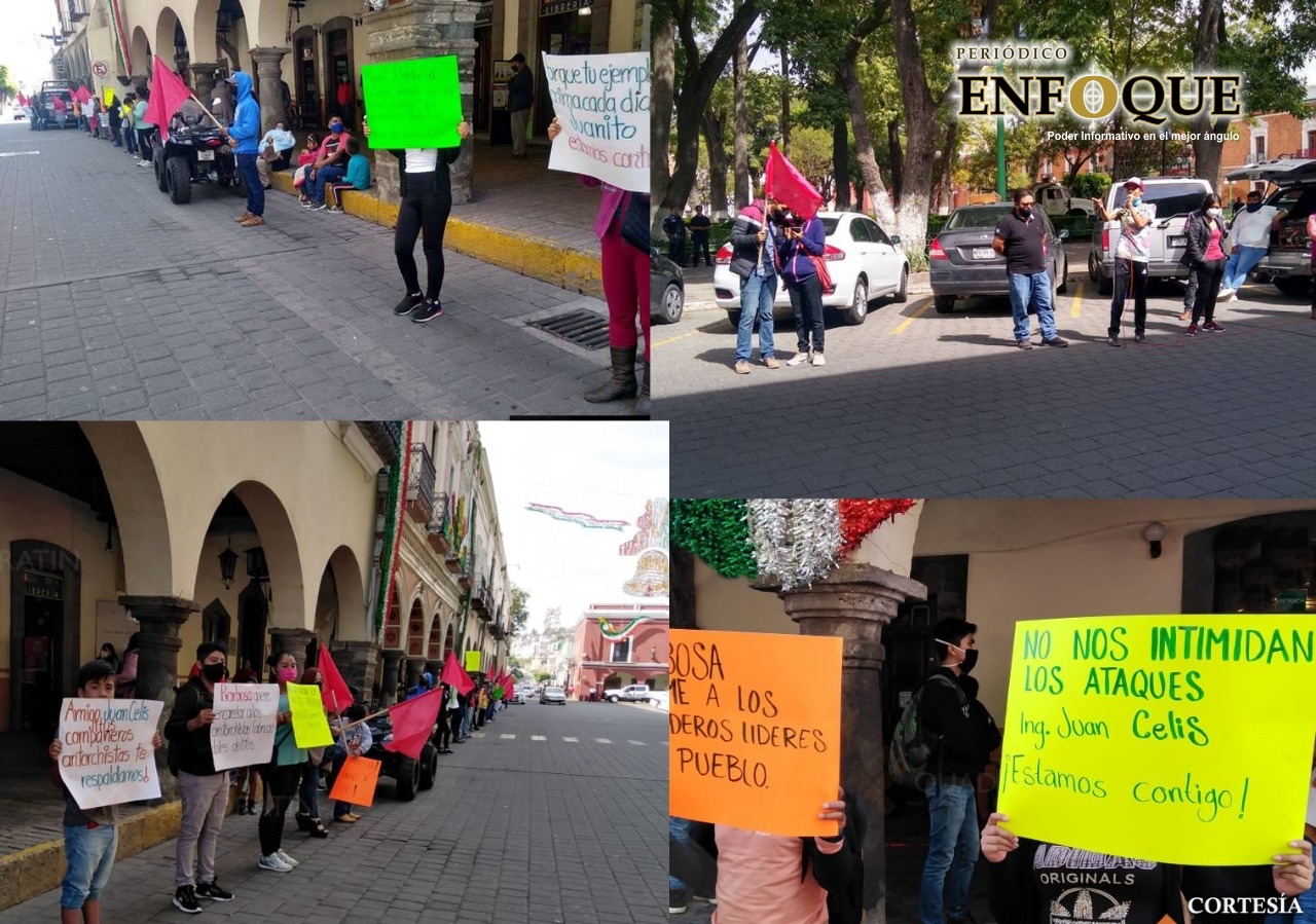 Foto: Cortesía Antorchistas tlaxcaltecas denuncian persecución política del gobernador de Puebla