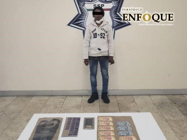 Foto: Cortesía En Amozoc detienen a presunto distribuidor de droga que operaba en la zona