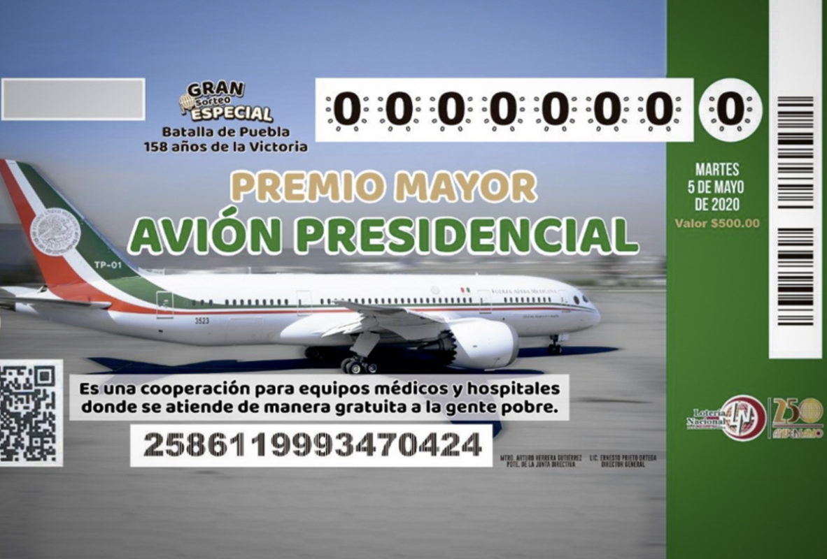 Foto: Cortesía ¿AMLO se sacará la rifa del avión presidencial? Este es el número de su 'cachito'