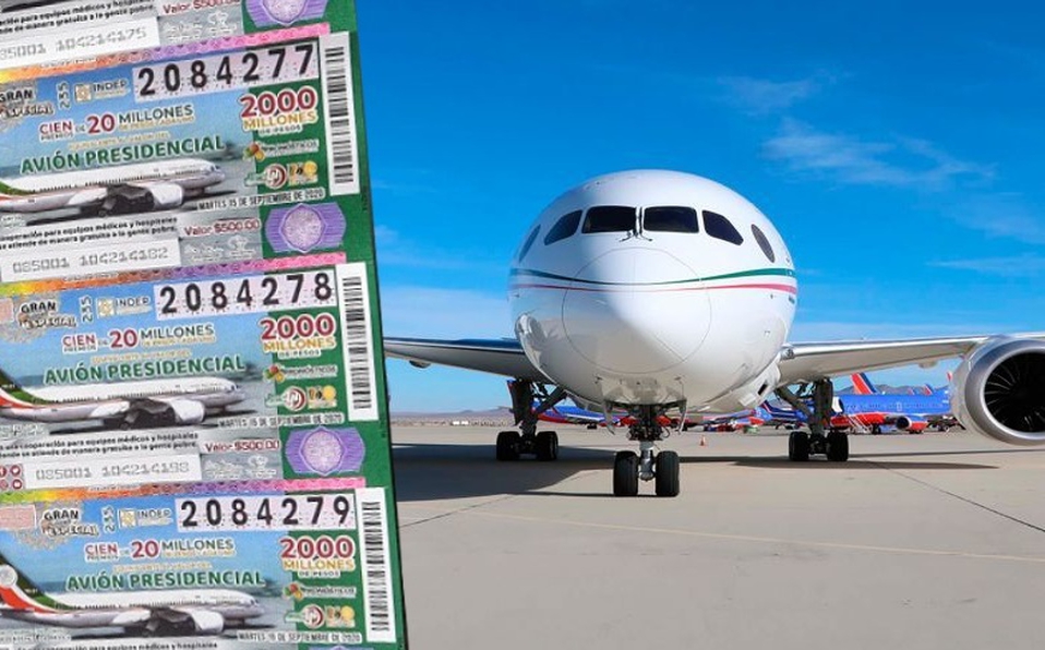 Gobierno cumple meta de venta de boletos para rifa del avión presidencial