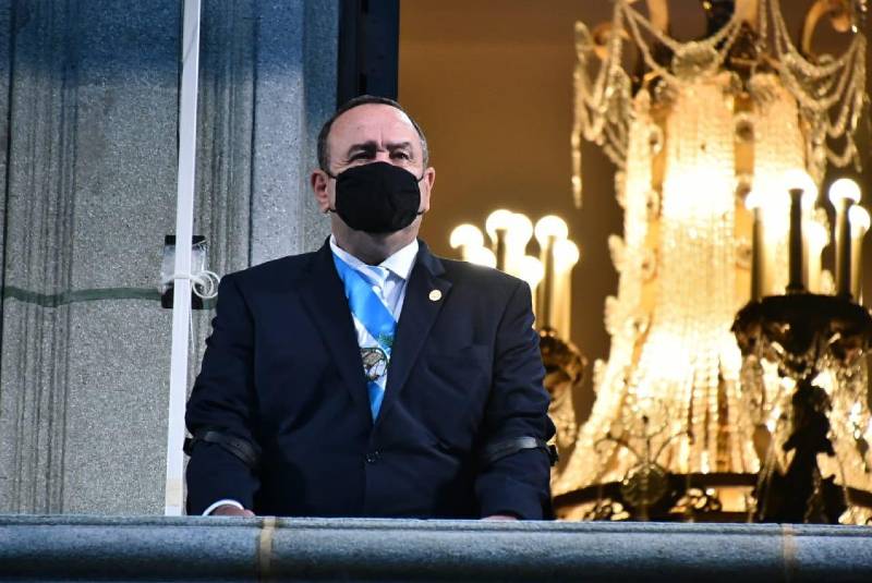 Foto: Cortesía Alejandro Giammattei, presidente de Guatemala, da positivo a COVID-19