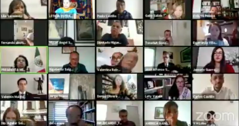 Foto: Cortesía Diputada de Morena intenta simular su presencia en videoconferencia y la descubren
