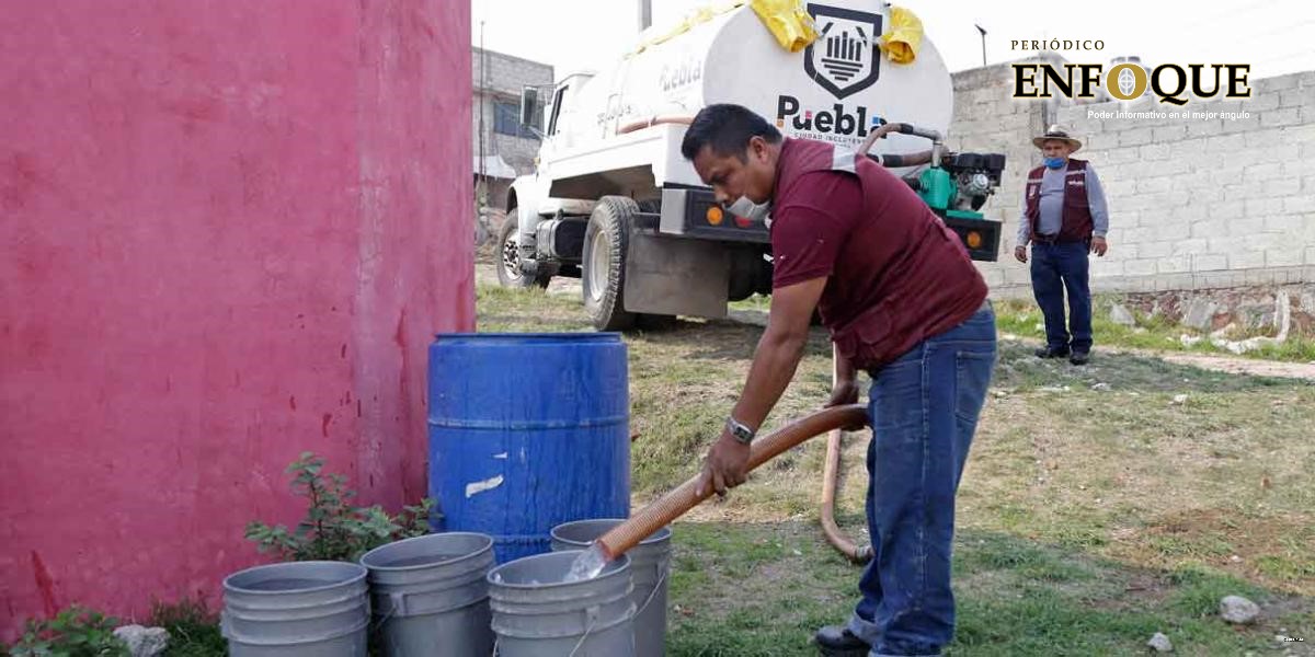 Foto: Cortesía 70 colonias se vieron beneficiadas con la "Estrategia Emergente de Distribución de Agua Covid-19"