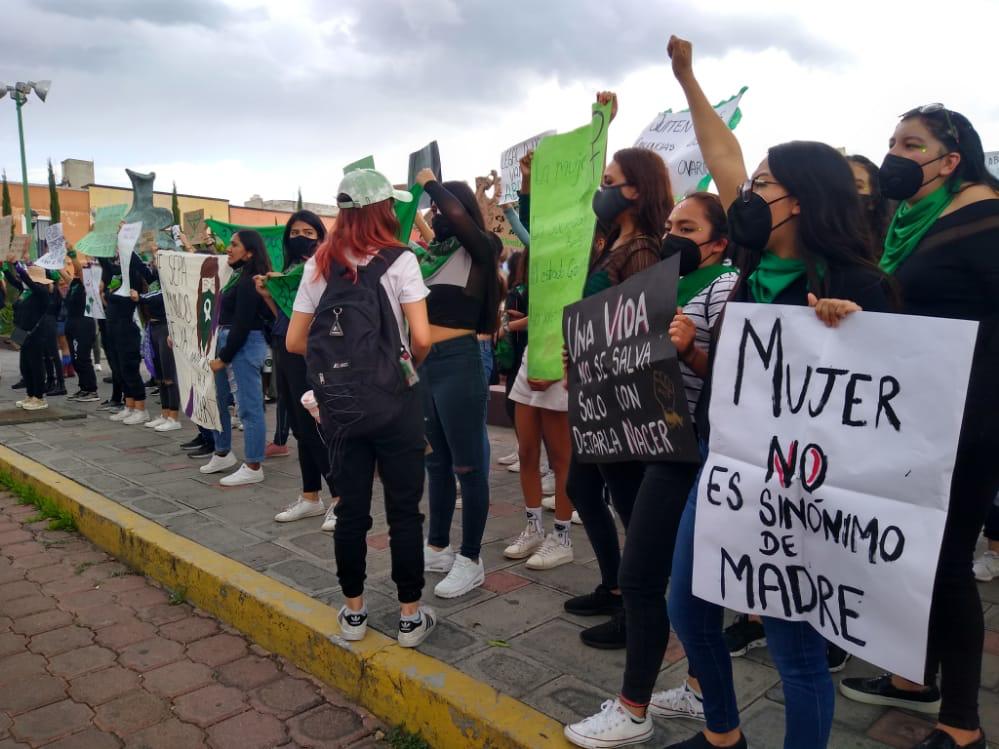 Foto: Cortesía Marchan para pedir aborto legal en Tlaxcala
