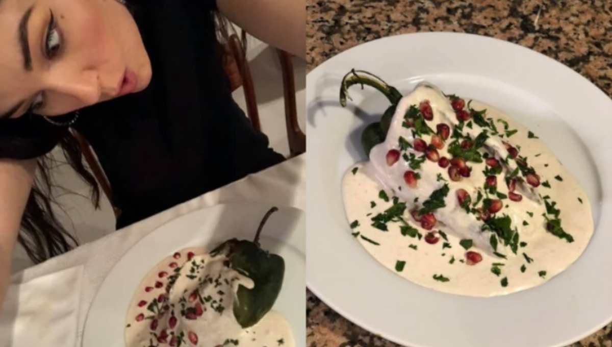 Sasha Grey preparó chiles en nogada para celebrar las fiestas patrias