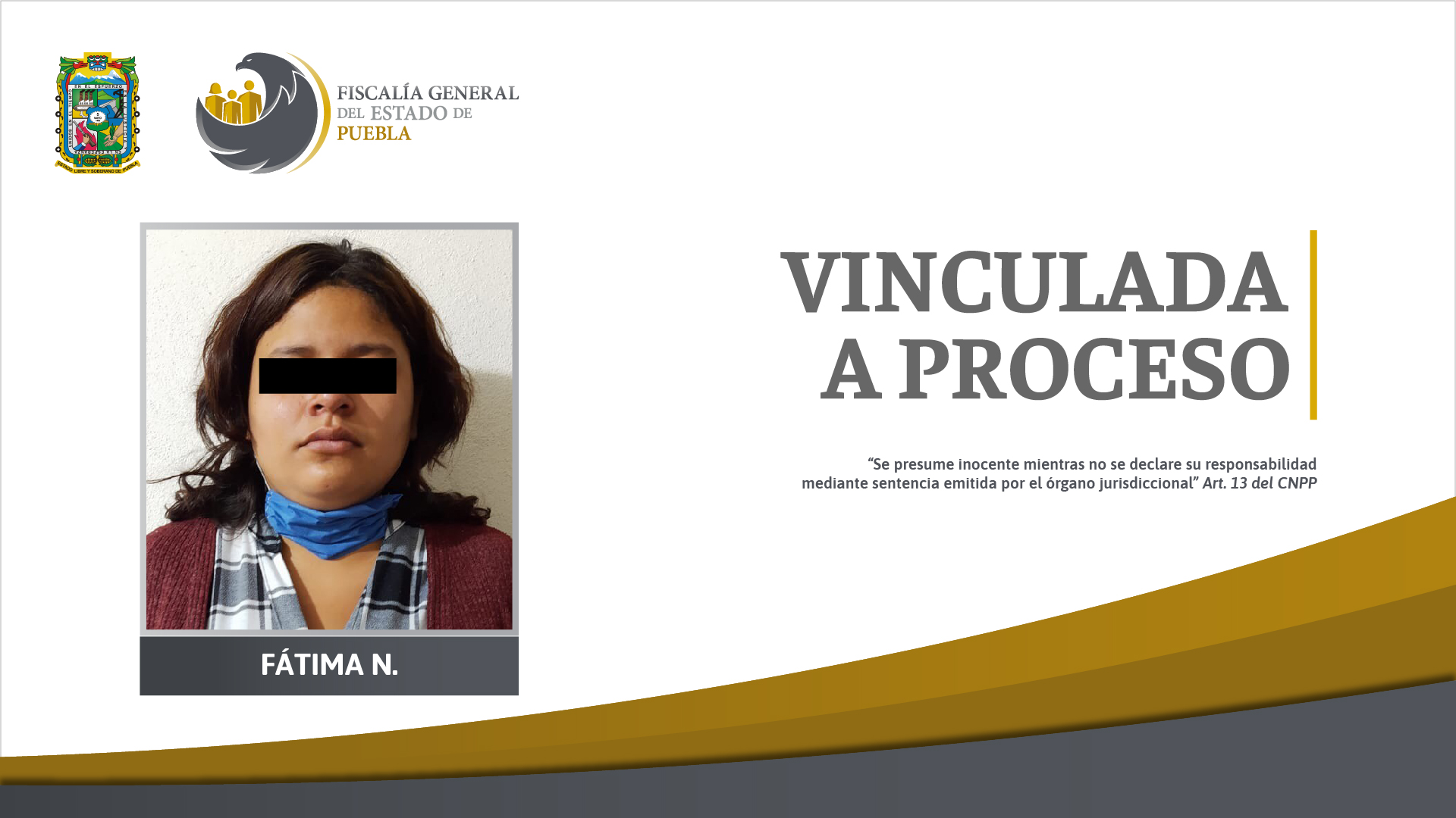 Foto: Cortesía Vinculada a proceso por violencia familiar y lesiones en agravio de su hija