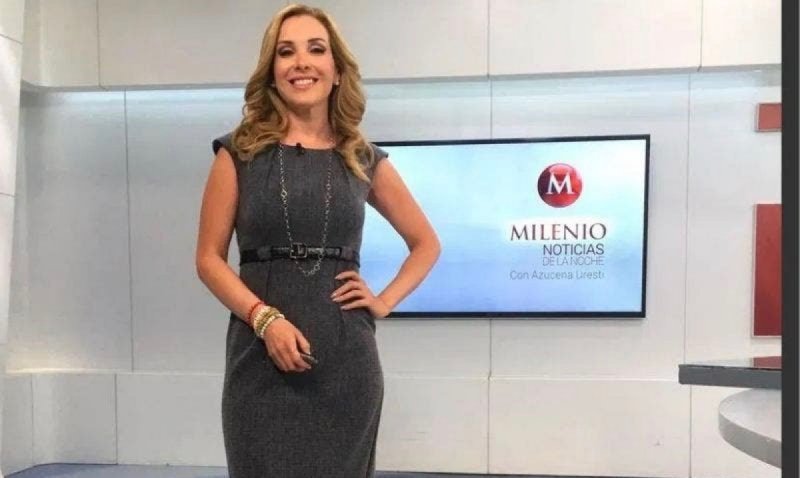 Foto: Cortesía Se le escapa fuerte grosería a presentadora de noticias Azucena Uresti (Video)