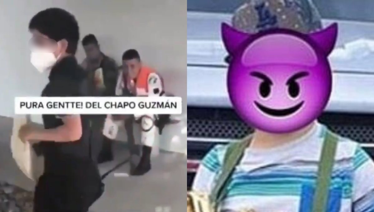 Foto: Cortesía “Pura gente del Chapo Guzmán”: Captan a ‘niño sicario’ amenazando a militares (Video)