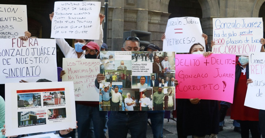 Por: Cortesía Sindicalizados del Ayuntamiento acusan de nepotismo y desvío de recursos a Gonzalo Juárez