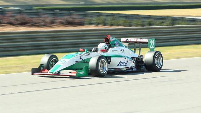 Por: Cortesía El piloto poblano Manuel Sulaimán, el más rápido en la pretemporada de Indy Pro 2000.