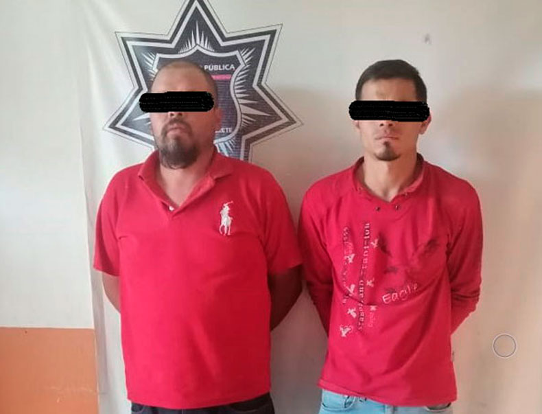 Detienen a dos sujetos por robo a transeúntes en Tepeaca 
