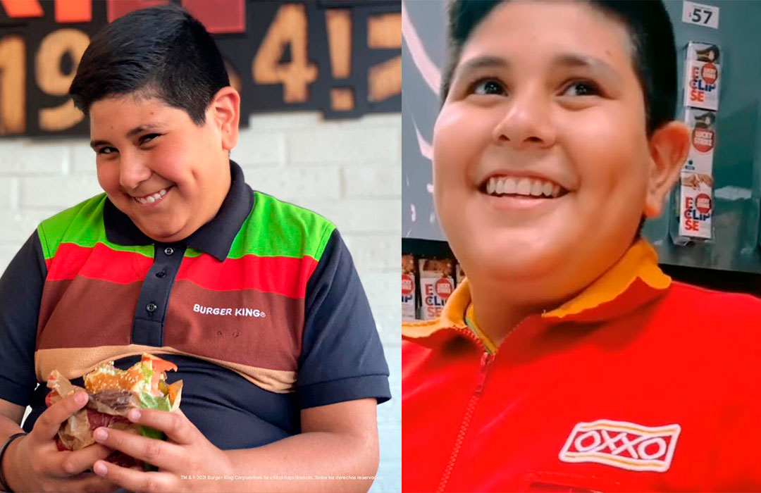Por: Cortesía Niño del Oxxo es contratado por Burger King para hacer anuncios