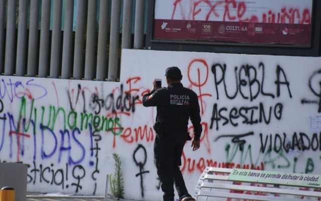 Por: Cortesía Gobierno estatal repara destrozos de la marcha del 8M siguiendo normas del INAH; se han invertido millones