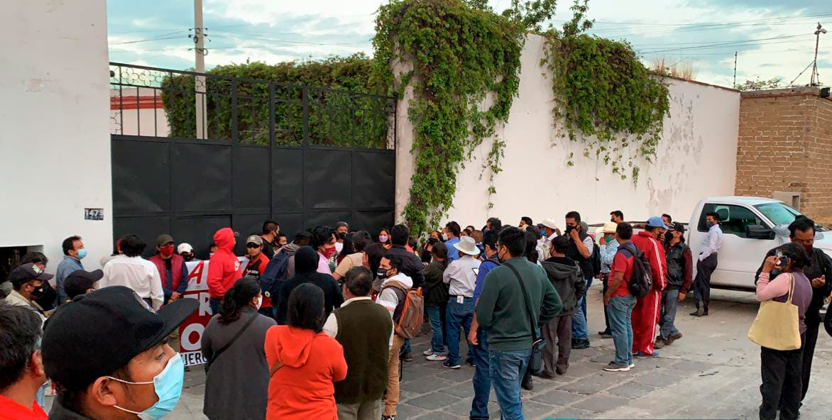 Por: Cortesía Morena Puebla testifica ante los actos de violencia en las oficinas de registro del partido