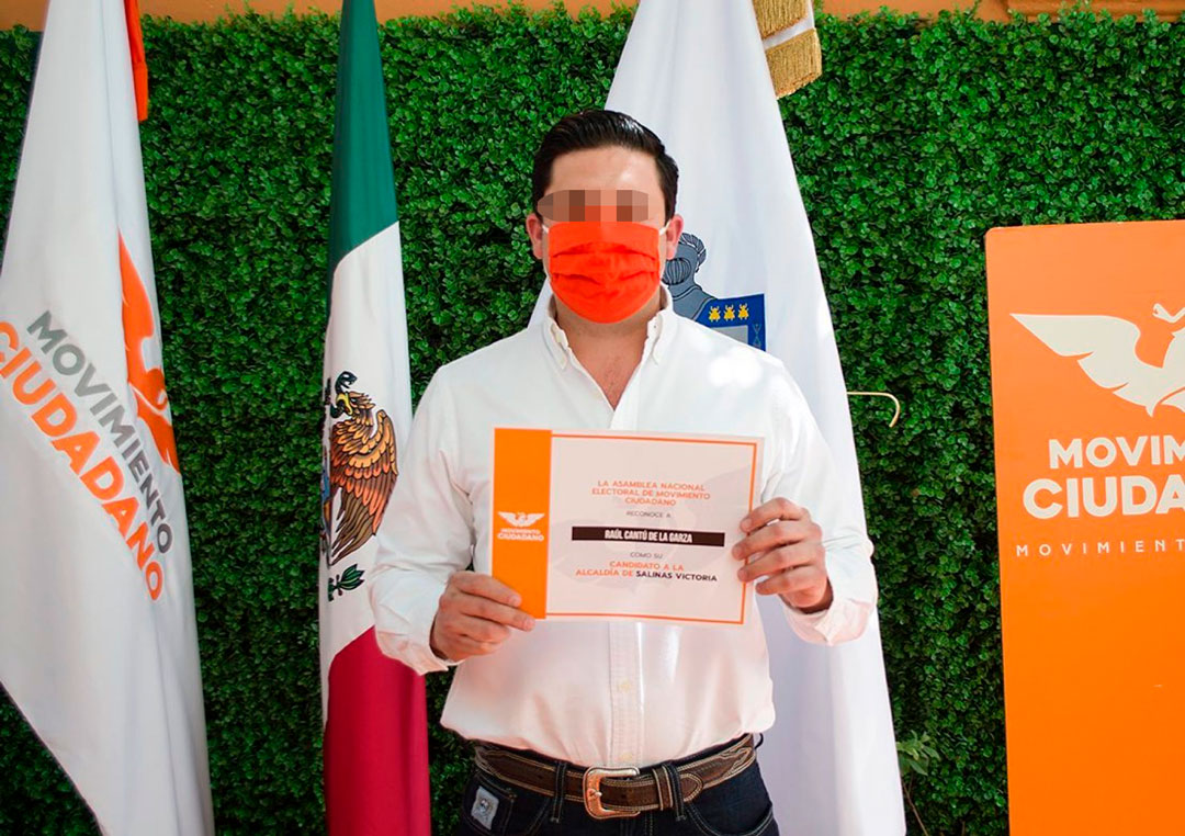 Por: Cortesía Detienen a Raúl Cantú candidato de MC a alcaldía en NL. tras captura de 'El Vaquero'