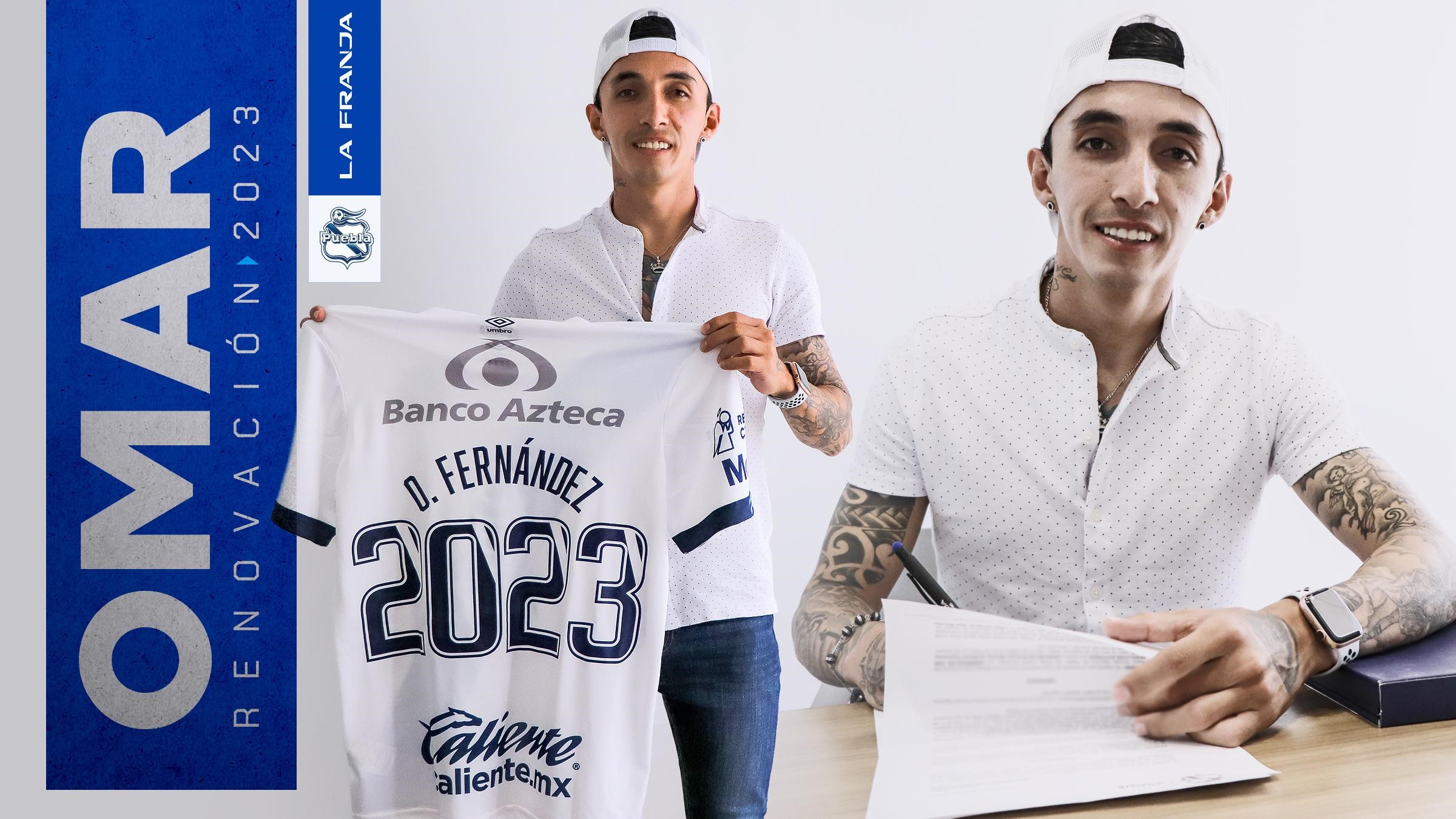Por: Cortesía El Puebla "amarra" a Omar Fernández hasta el 2023