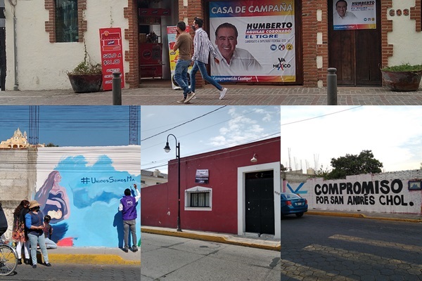 Por: Cortesía En Cholula quitarán propaganda política en polígono de Pueblo Mágico; San Andrés esperará lineamientos del IEE