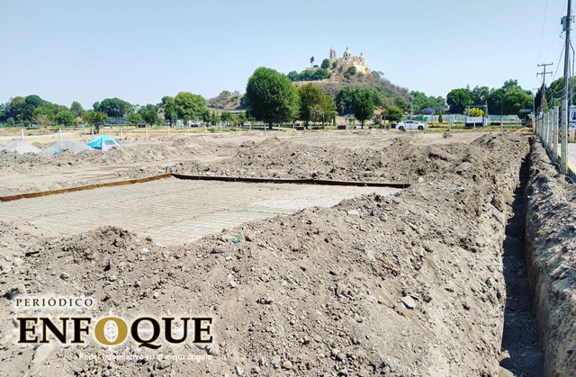 Foto: Omar Sánchez Pide INAH a San Andrés clausura de obra en terrenos de la Gran Pirámide de Cholula