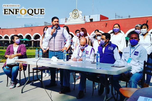 Foto: Omar Sánchez Arremete el PES contra Arriaga "la 4T aún no llega a San Pedro Cholula", dice