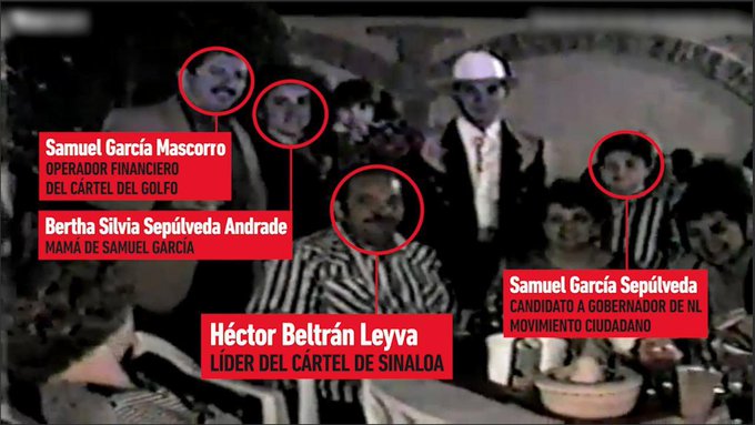 Por: Cortesía Adrián de la Garza presenta video que vincula a Samuel García con el Cartel del Golfo