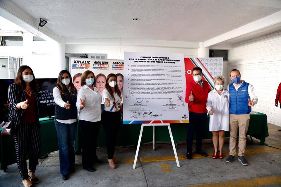 Por: Cortesía Candidatos a diputados “Va por México” firman compromisos en favor del medio ambiente