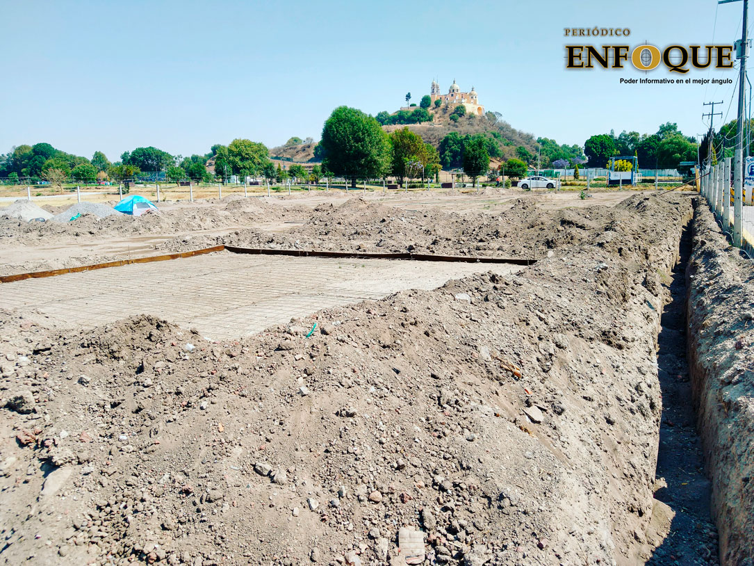 Por: Omar Sánchez Confirma Comuna sanandreseña suspensión de obra en zona arqueológica de Cholula